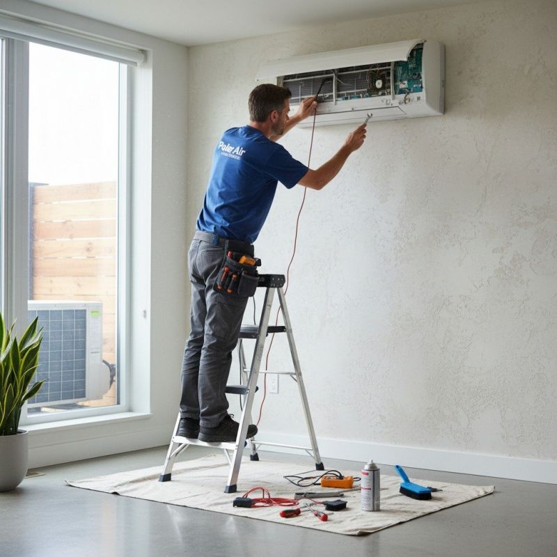 Local Ductless Mini Split Repair pros at work